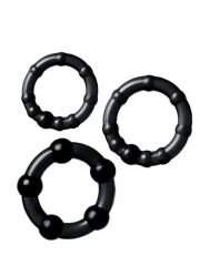 Penis Halka Seti TPE siyah 3,5/3/2 cm