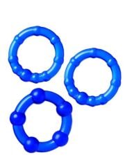 Penis Halka Seti TPE mavi 3,5/3/2 cm