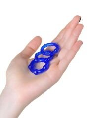 Penis Halka Seti TPE mavi 3,5/3/2 cm