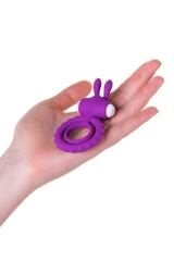 Censan Jos Good Bunny Titreşimli Mor Penis Halkası