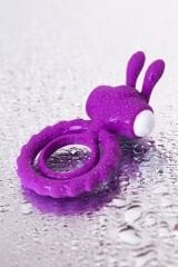 Censan Jos Good Bunny Titreşimli Mor Penis Halkası