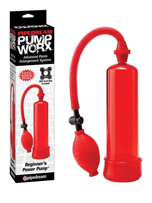Kırmızı Penis Pompası - 20cm Boyutunda Güçlü Vakum