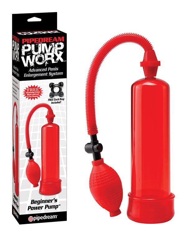 Kırmızı Penis Pompası - 20cm Boyutunda Güçlü Vakum