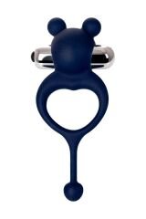 Jos Mickey Kuyruklu ve Titreşimli Mavi Penis Halkası