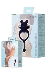 Censan Jos Mickey Kuyruklu ve Titreşimli Mavi Penis Halkası
