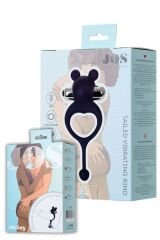 Jos Mickey Kuyruklu ve Titreşimli Mavi Penis Halkası