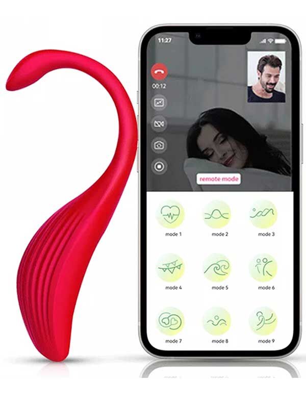 Flamingo Telefon Kontrollü Vibratör | 9 Modlu, USB Şarjlı, Esnek Silikon