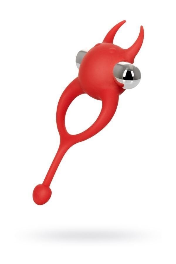 Jos Nick Kuyruklu ve Titreşimli Kırmızı Penis Halkası