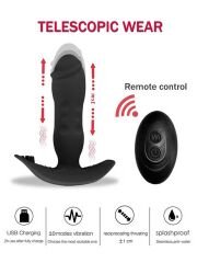 Teleskopik İleri Geri Hareketli Anal Prostat Masaj Cihazı | Güçlü Uyarım ve Teleskopik Hareket