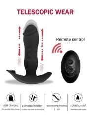Teleskopik İleri Geri Hareketli Anal Prostat Masaj Cihazı | Güçlü Uyarım ve Teleskopik Hareket