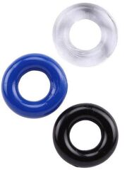 3’lü Silikon Penis Halkası Seti | Elastik & Konforlu Erektil Destek