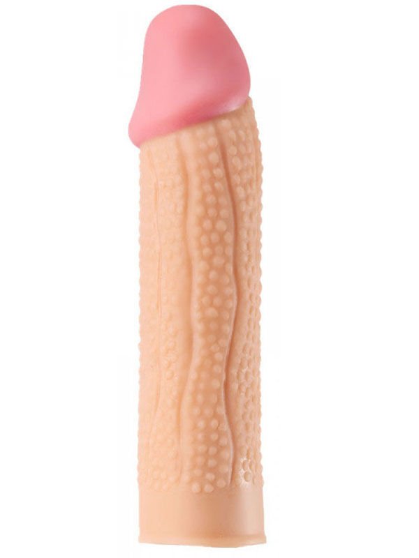 Max Man 30 mm Dolgulu Tırtıklı Realistik Penis Kılıfı