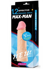 Max Man 30mm Uzatmalı ve Dolgulu Penis Kılıfı - Kalınlaştırıcı Cinsel Ürün