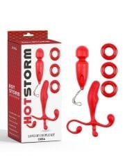 Hot Storm Love of Couple Kit Red - Çiftler İçin Romantik Deneyim Seti