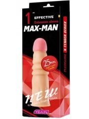 Max Man 25 mm Dolgulu Penis Kılıfı