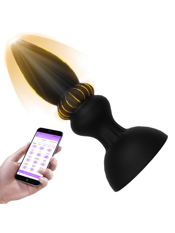 FoxShow APP Kontrollü Teleskopik Prostat Stimülatörü | 10 Modlu Titreşim & İtme | 724Haz