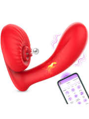 FoxShow APP Kontrollü Giyilebilir Vibratör | Sessiz & Güçlü Titreşim | 724Haz