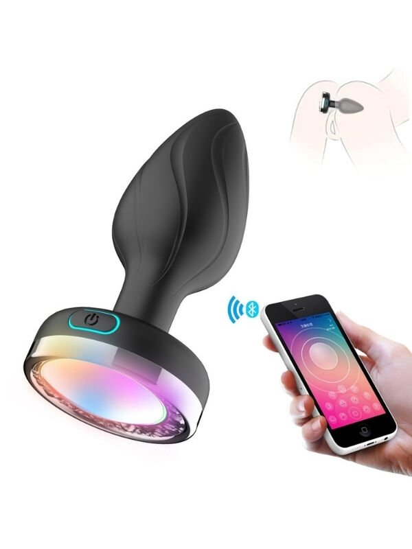 Yxcydr Telefon Kontrollü Titreşimli Anal Plug | Uygulama Kontrollü & Su Geçirmez