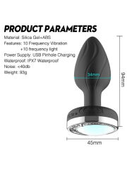 Yxcydr Telefon Kontrollü Titreşimli Anal Plug | Uygulama Kontrollü & Su Geçirmez