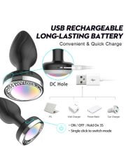 Yxcydr Telefon Kontrollü Titreşimli Anal Plug | Uygulama Kontrollü & Su Geçirmez