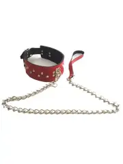 Kırmızı Boyun Tasması – Şık ve Ayarlanabilir BDSM Aksesuarı