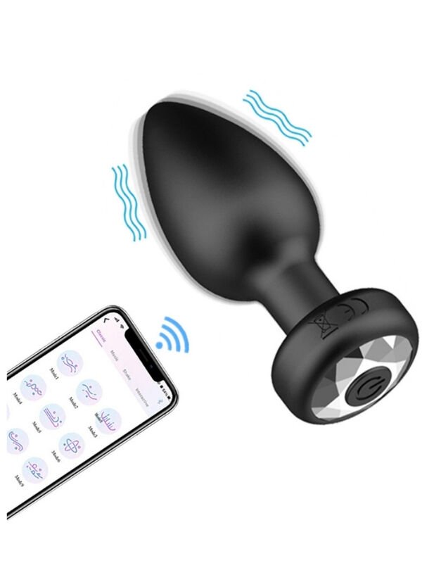 Telefon Kontrollü Titreşimli Anal Plug | APP Destekli & Su Geçirmez | 724Haz