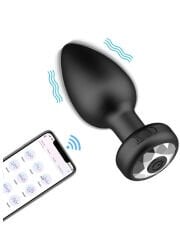 Telefon Kontrollü Titreşimli Anal Plug | APP Destekli & Su Geçirmez | 724Haz