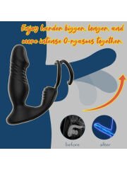 5-in-1 Telefon Kontrollü Titreşimli İleri-Geri Vibratör | APP Destekli & Suya Dayanıklı Anal Plug | 724Haz