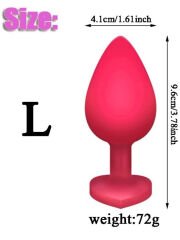 Censan Kırmızı Kalpli Anal Set