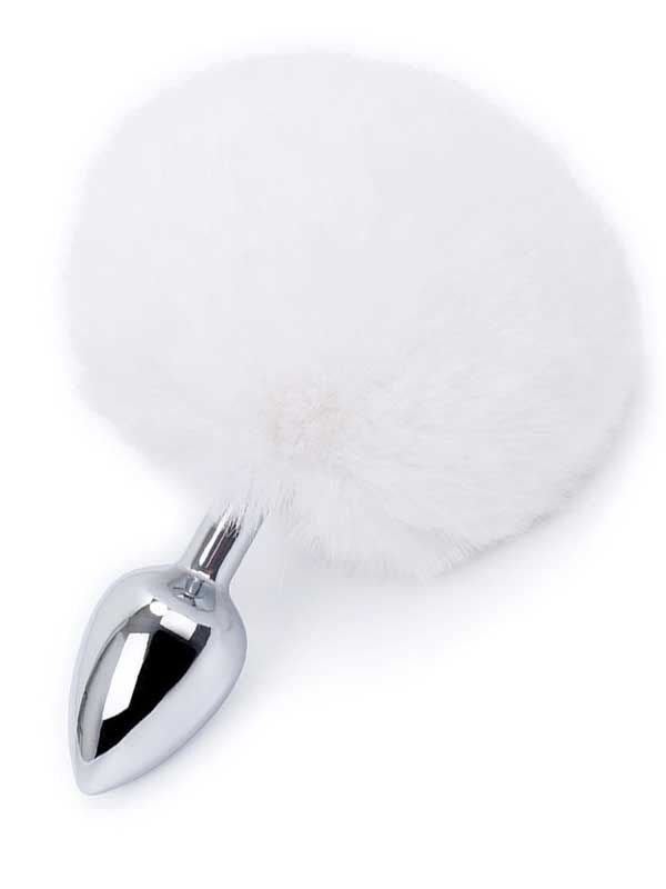 Rearplugs Beyaz Ponponlu Anal Tıkaç - Eğlenceli ve Şık