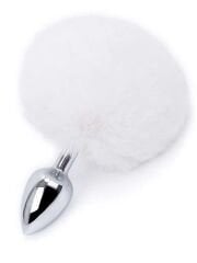 Rearplugs Beyaz Ponponlu Anal Tıkaç - Eğlenceli ve Şık