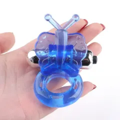 Butterfly Jelly Penis Halkası – Titreşimli & Kelebek Formlu | 724Haz