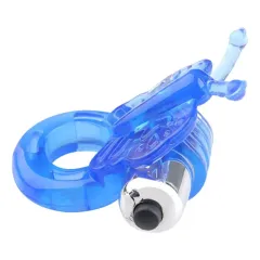 Butterfly Jelly Penis Halkası – Titreşimli & Kelebek Formlu | 724Haz