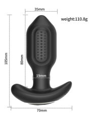Sledgehammer Swing – Telefon Kontrollü Siyah Anal Plug | App İle Titreşim Kontrolü | 724Haz
