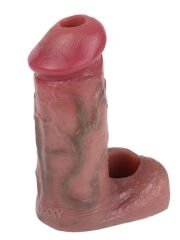 Censan Dolgulu Testis Geçmeli Ucu Açık Penis Kılıfı Model no: S8102