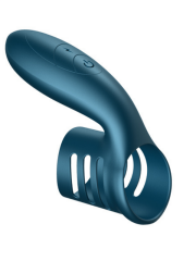 FoxShow Wellwanted Titreşimli Penis Halkası | USB Şarjlı & Klitoral Stimülatörlü | 724Haz