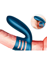 FoxShow Wellwanted Titreşimli Penis Halkası | USB Şarjlı & Klitoral Stimülatörlü | 724Haz