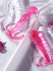 Anal Tıkaç - Karışık Renklerde Esnek Silikon (70-135mm)