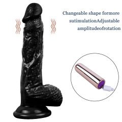 Censan 21 cm Gerçekçi Zenci Dildo Penis – Doğal Dokulu ve Yumuşak