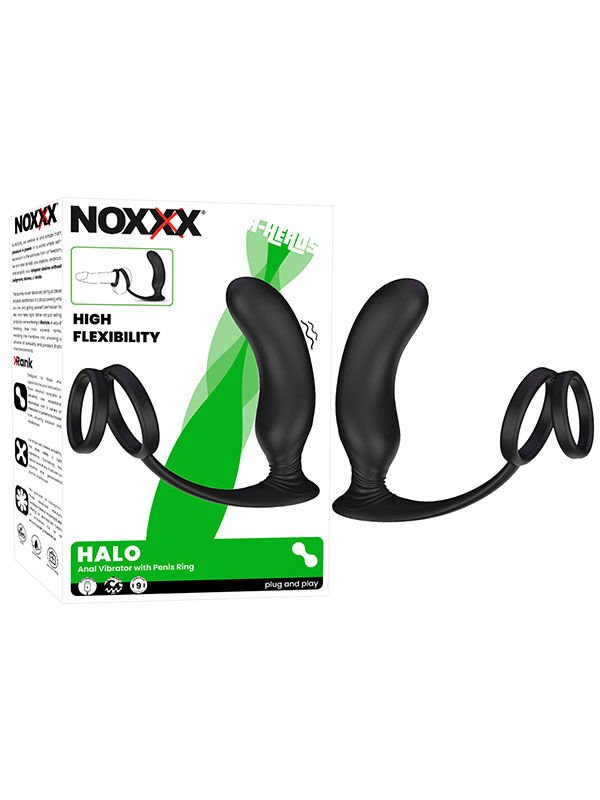 Halo Penis Halkalı Prostat & Şarjlı Anal Masaj Vibratörü | Çok Fonksiyonlu & USB