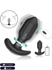 A Hero’s Budd – 360° Döner Başlıklı App Kontrollü ve Uzaktan Kumandalı Şarjlı Anal Plug