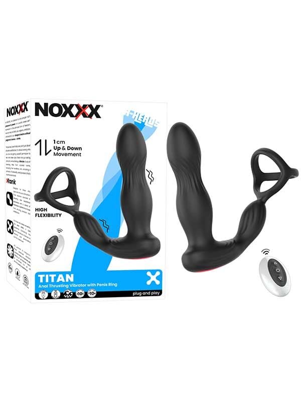 Titan İleri‑Geri Hareketli Halkalı Anal Vibratör | Şarjlı & Çok Fonksiyonlu