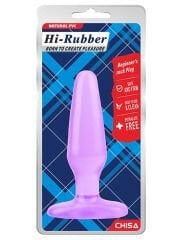 Hi-Rubber Şeffaf Jel Anal Tıkaç - Mor 14cm