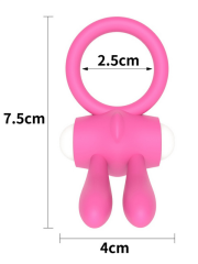 Power Clit Silikon Cockring | Titresimli & Suya Dayanıklı Penis Halkası | 724Haz