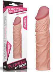 Pleasure-X Tender Penis Sleeve – Flesh | Titreşimli Kalınlaştırıcı Sleeve | 724Haz
