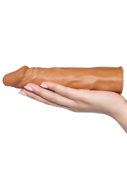 Pleasure-X Tender Penis Sleeve – Brown | Titreşimli Kalınlaştırıcı Sleeve | 724Haz