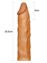 Pleasure-X Tender Penis Sleeve – Brown | Titreşimli Kalınlaştırıcı Sleeve | 724Haz