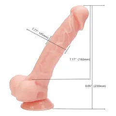 Bully Long 23 Cm Gerçekçi Spear Dildo