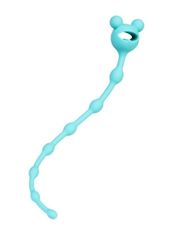 Froggy Anal Zinciri – Turkuaz, 27.4 cm Medikal Silikon