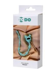 Froggy Anal Zinciri – Turkuaz, 27.4 cm Medikal Silikon
